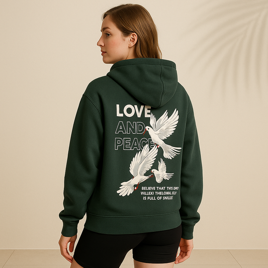 Bluza Love & Peace – luźny krój