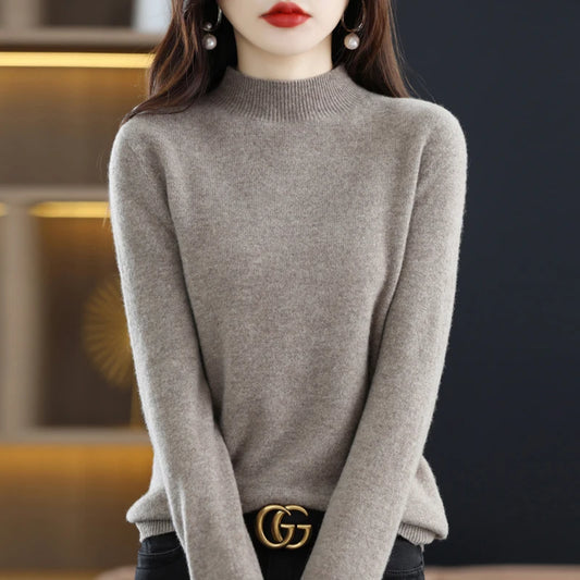 Sweter z półgolfem – cashmere knit