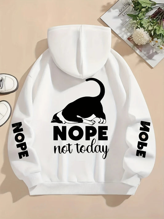 Bluza Nope Not Today – zabawny print z kotem