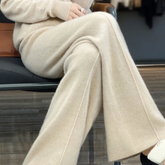 Spodnie merino wide-leg – klasyka i wygoda na co dzień