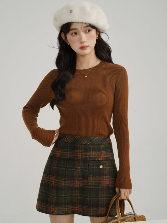 Spódniczka w kratę – vintage mini