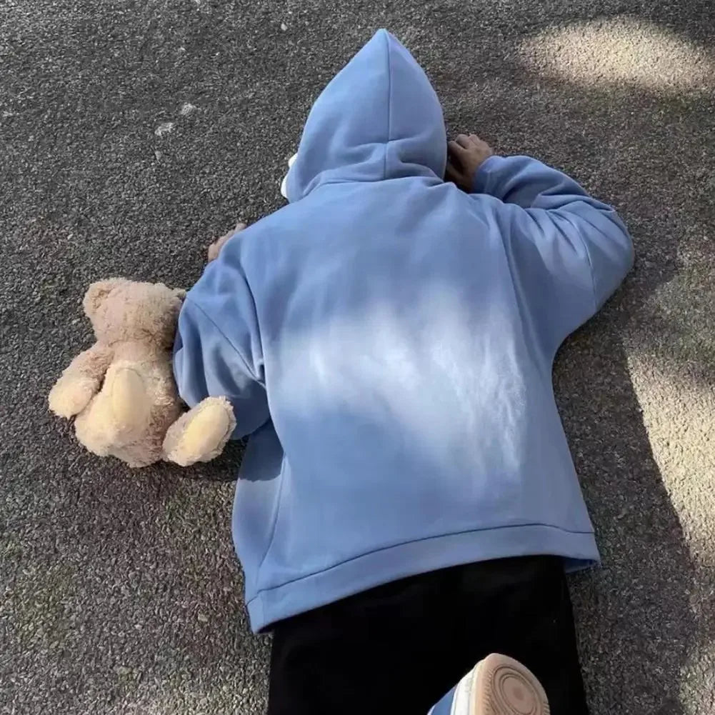 Bluza z rekinią naszywką – unisex, oversize casual