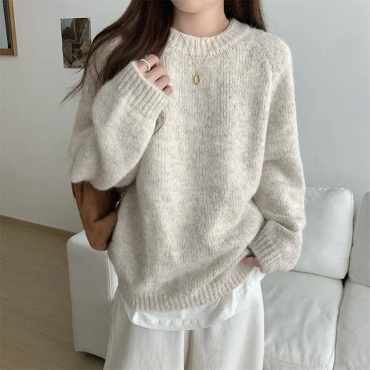 Sweter oversize O-neck
