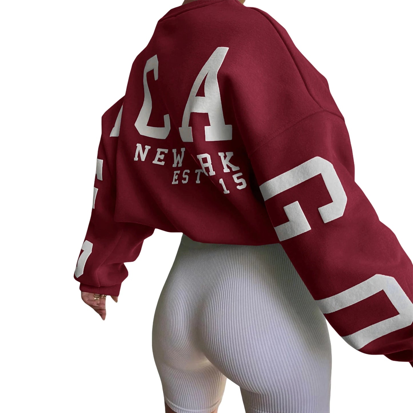 Bluza grunge z nadrukiem – luźny oversize