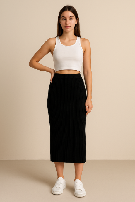 Zestaw spódnica + top – casualowy komplet