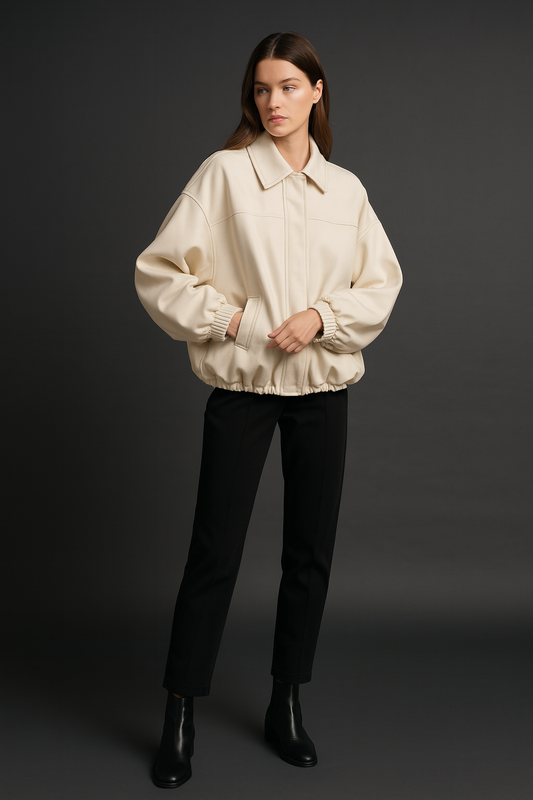 Zielona bomberka oversize – luźny, imprezowy look