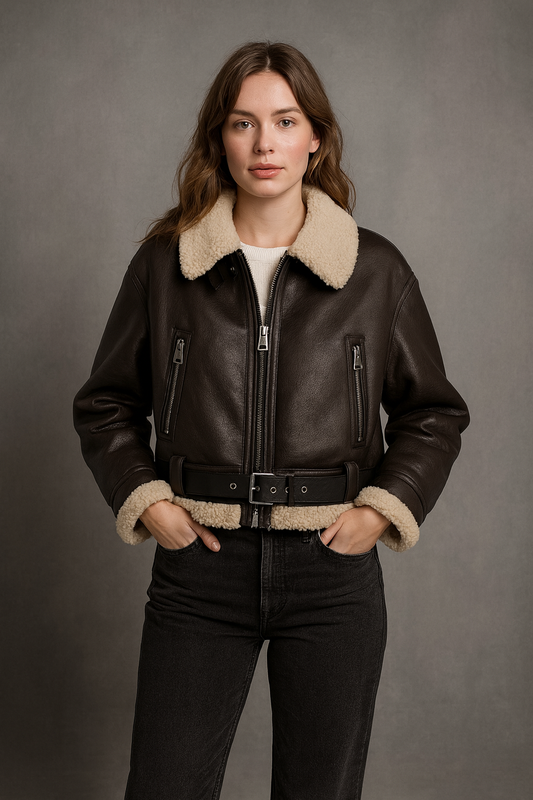 Krótka kurtka ze sztucznym futerkiem – stylowy akcent