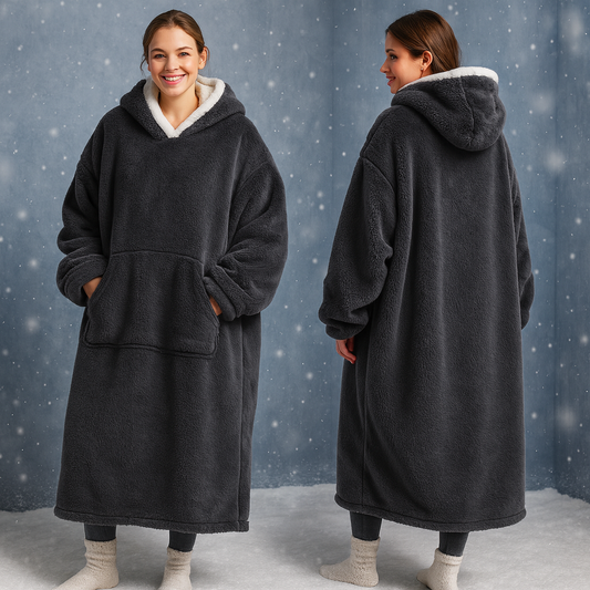 Koc z kapturem – przytulny i miękki na zimowe wieczory