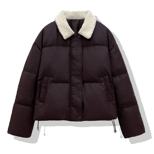 Puchowa kurtka zimowa z kaczego puchu