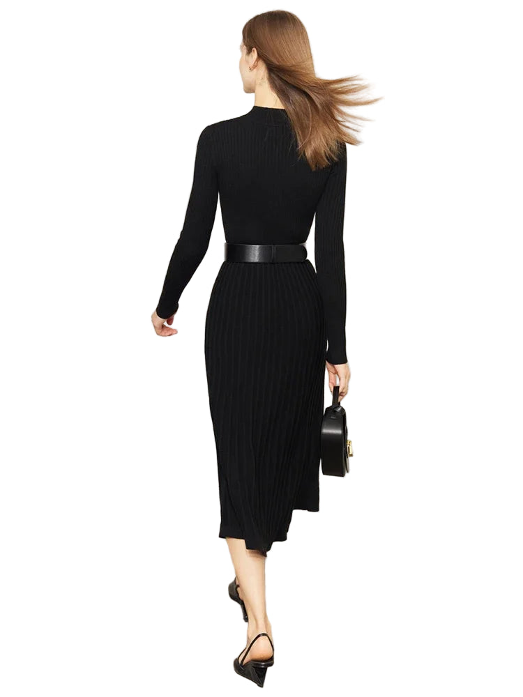 Dzianinowa sukienka midi