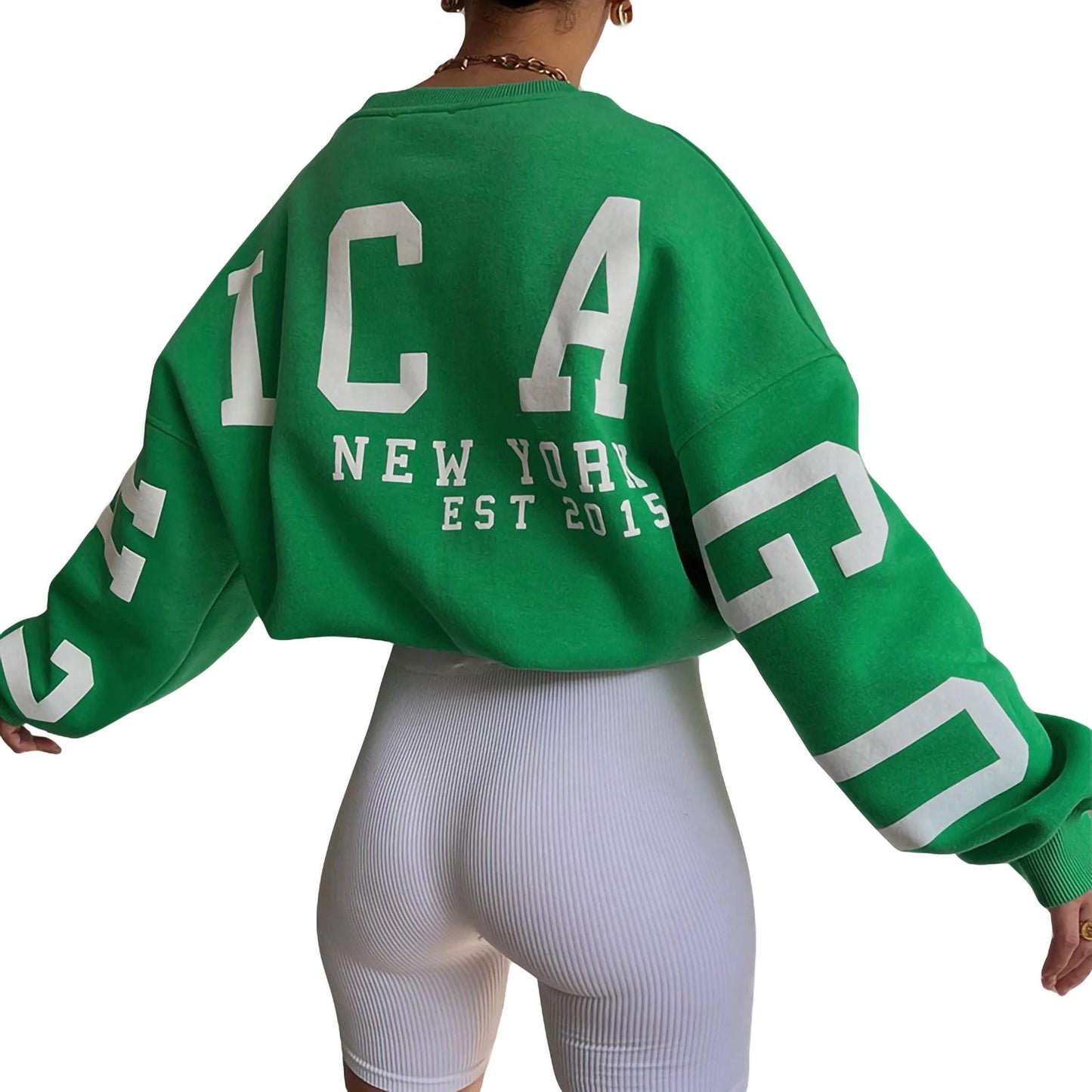 Bluza grunge z nadrukiem – luźny oversize