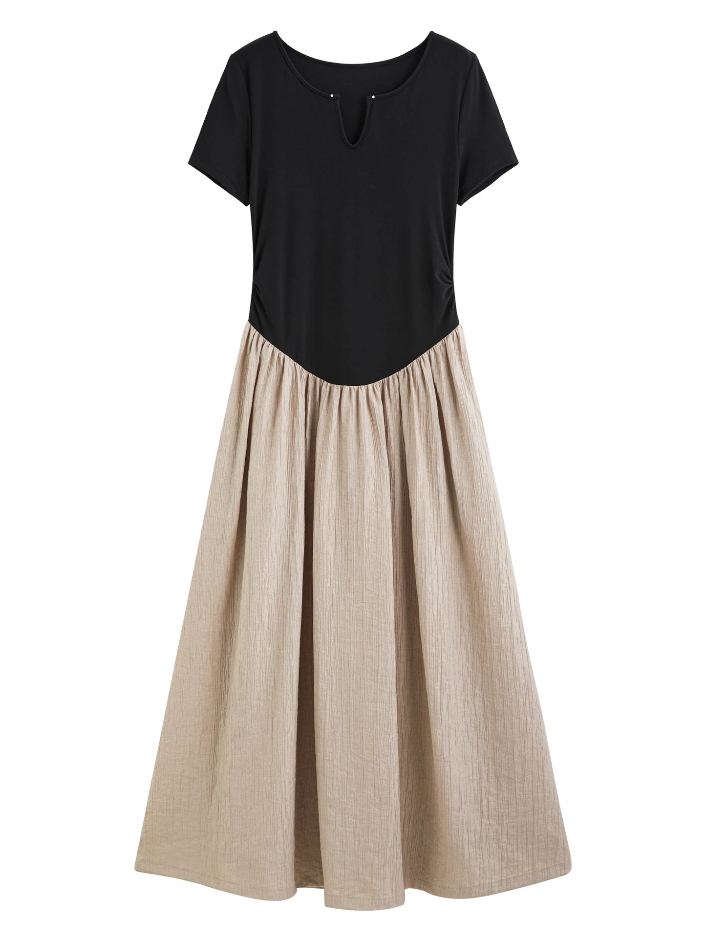 Sukienka z tencelu i wełny – lekka, dopasowana talia