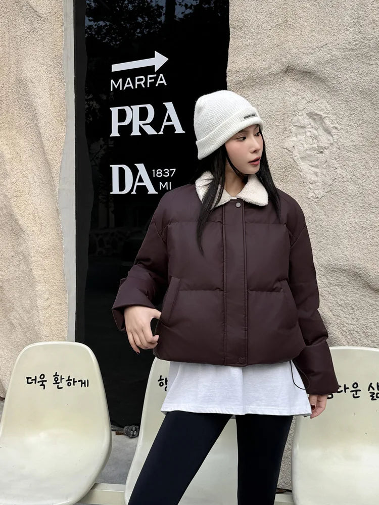 Puchowa kurtka zimowa z kaczego puchu