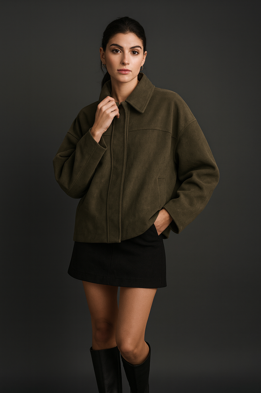 Kurtka oversize z szerokim rękawem – chic streetwear