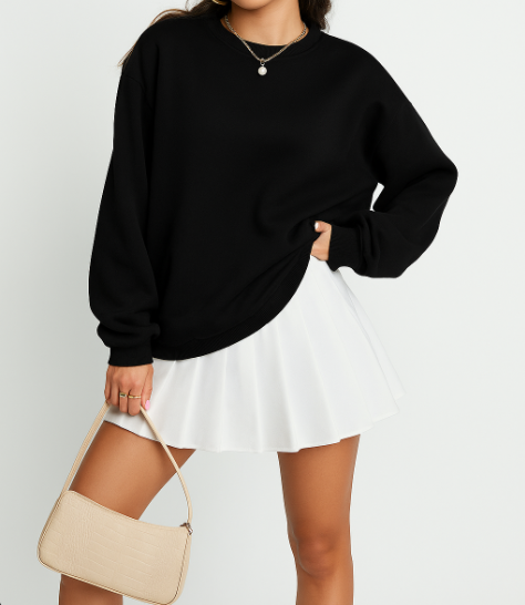 Bluza basic oversize – ciepła i wygodna