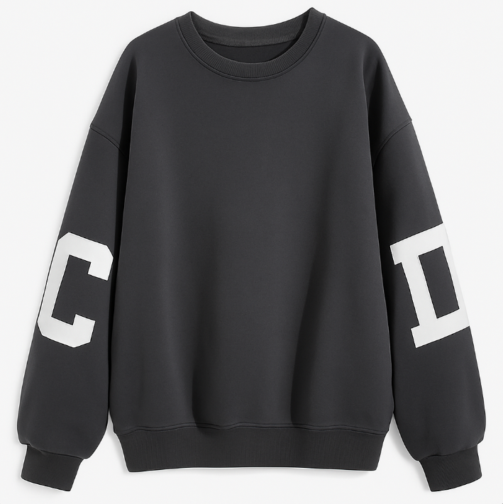 Bluza grunge z nadrukiem – luźny oversize