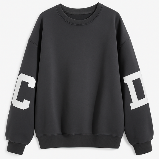 Bluza grunge z nadrukiem – luźny oversize